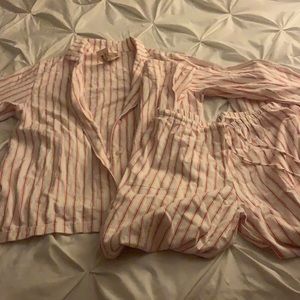 Garnet hill long sleeve and pants PJ set